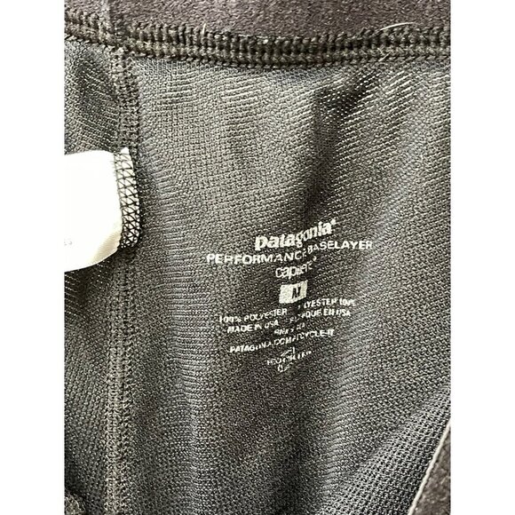 Patagonia Performance Base Layer Capilene Men’s Size Medium Black - Picture 3 of 5
